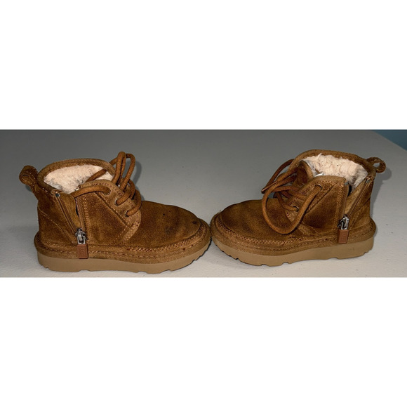 UGG Kids 9C Boots Neumel II Zip Up Cool Weather Cozy Comfy Outdoor Warm Soft - Picture 7 of 10
